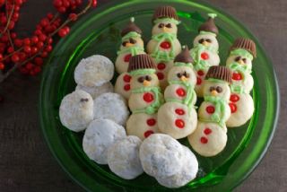 Snowmen Cream Cheese Cookies image