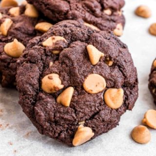 Chocolate Cookies with Peanut Butter Chips image